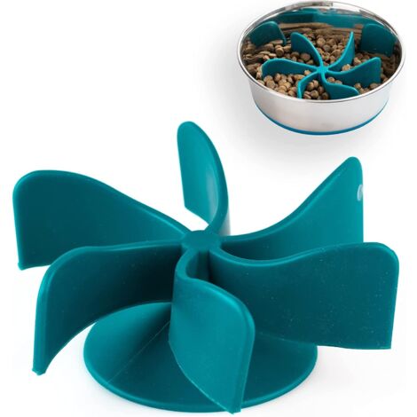 Spiral slow feed bowl insert, turn a dog bowl or dog bowl into a slow feeder (for slowing dog and cat food)