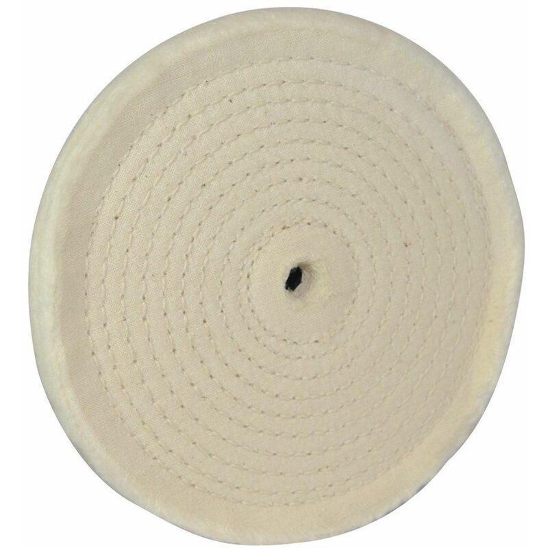 Silverline Spiral-Stitched Cotton Buffing Wheel 150mm 105888