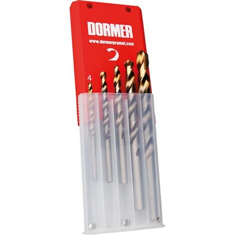 Spiralbohrer Set 4-10mm x1,0 A002 in Box 118G Typ N 4xD 5tlg. Tin Tip A08910 Dor