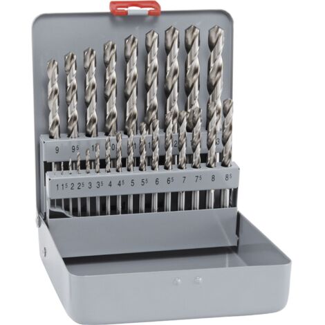 Spiralbohrer Set HSS Cobalt KM 25, 25-teilig, selbstzentrierend,  1 -13 mm