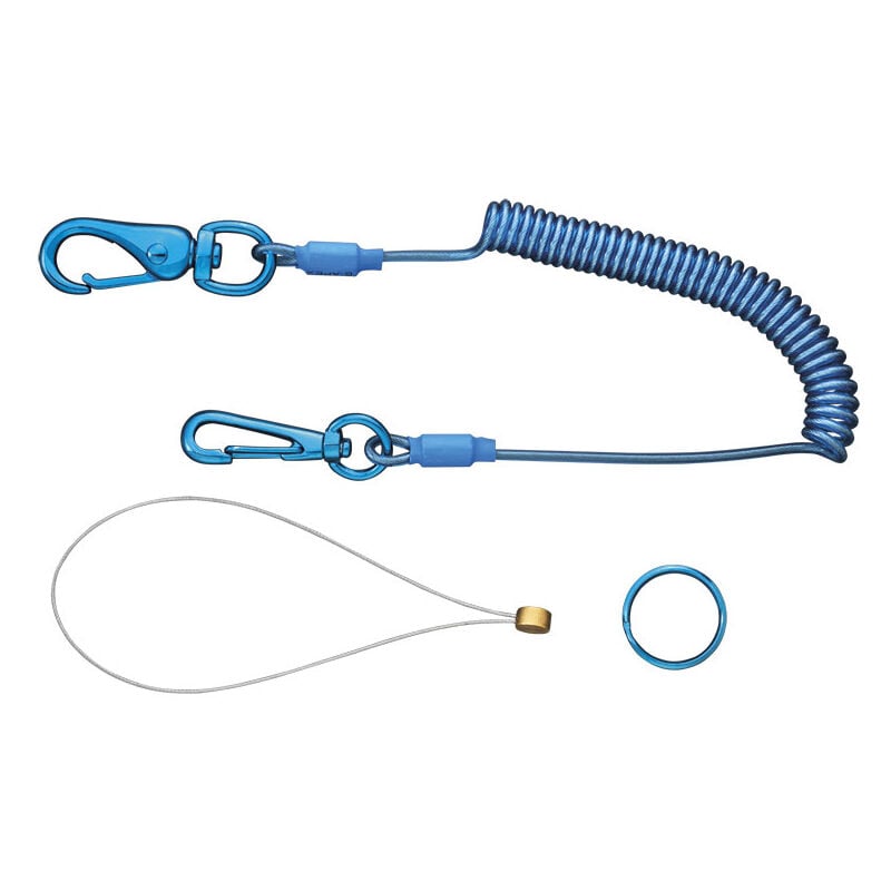 Spirale avec crochet de securite pour outils