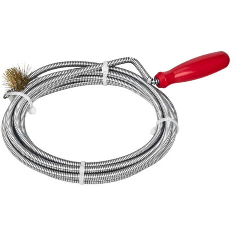Spirale fognaria per tubi con spazzola 6mm x 3m KD11768