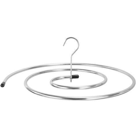 Spiralförmiger Kleiderbügel, für Bettlaken und Decken, spiralförmiger Wäscheständer aus Edelstahl, Spiralaufhänger zur Aufbewahrung von Bettdecken für den Innen- und Außenbereich