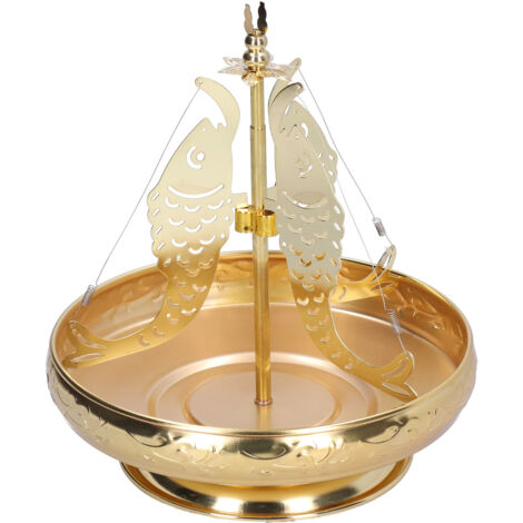 Spiralförmiger Räucherstäbchenhalter aus goldfarbenem Edelstahl – Dekorative Schale für Räucherstäbchen und Mückenschutzmittel