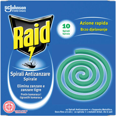 SPIRALI INSETTICIDE cf. 10 pz- 24 confezione  - RAID