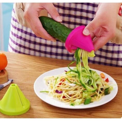 Spiralizer legume - Coupe legumes spaghetti spirale de légumes, Trancheuse Végétale Eplucheur Julienne Spiral Slicer (2 pièces)