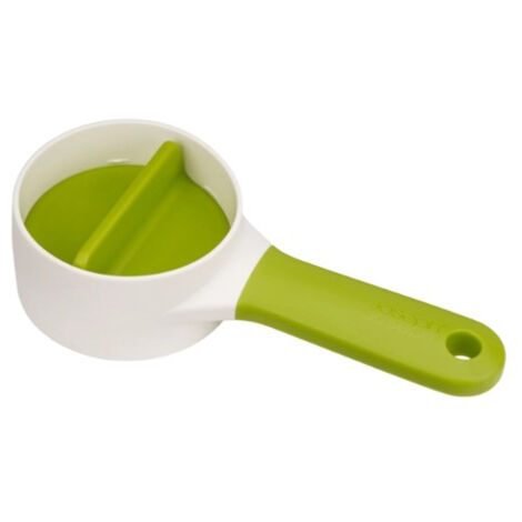 Spiralizzatore compatto Joseph Joseph Duo - 2 lame da taglio de, impugnatura ergonomica, involucro bianco verde, ideale per preparare verdure tipo spaghetti a casa.
