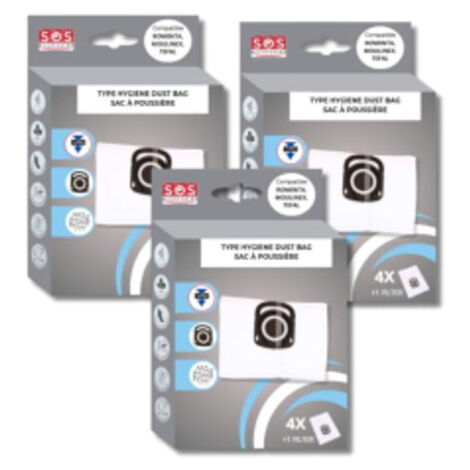 spirateur + 1 Micro-Filtre Sac Aspirateur Rowenta Silence Force Equivalet à Rowenta ZR003901 Compatible Aspirateurs Traîneaux Rowenta & Moulinex Filtr