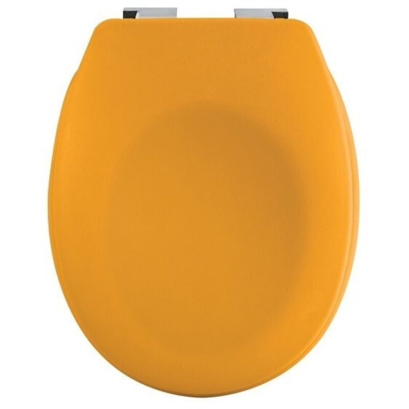 Abattant wc Thermo dur avec frein de chute NEELA Safran mat - Charnières ABS Chromé Spirella