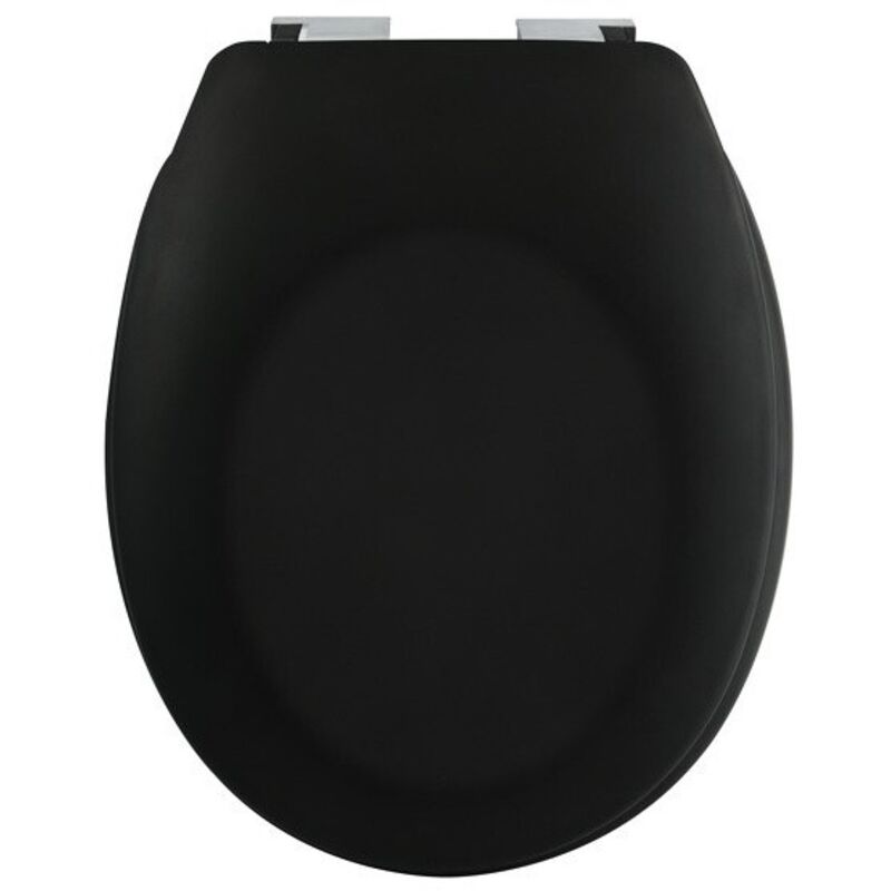 Spirella - Abattant wc Thermo Dur neela Noir mat - Charnières abs Chromé