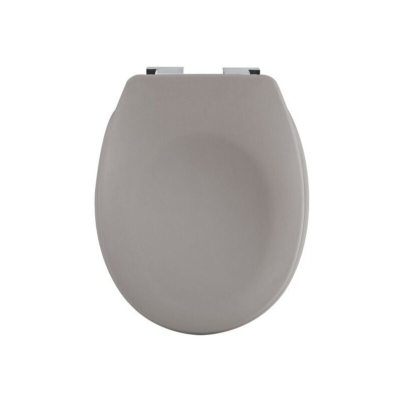 Abattant wc Thermo dur avec frein de chute NEELA Taupe mat - Charnières ABS Chromé Spirella