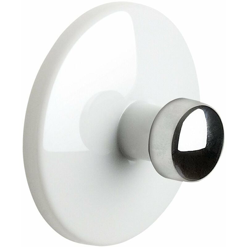 Spirella, Ciotola Collezione Bianca, Gancio Adesivo 4.0, ABS Cromato, 4