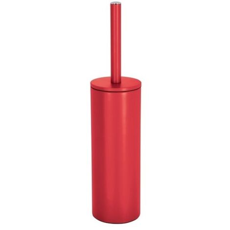 Spirella Akira Scopino WC con supporto in acciaio, Rosso opaco