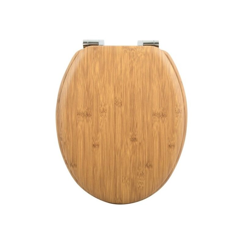 

Asiento de inodoroMDF & PVC BORNEO Bois - Bisagras de Zinc - Marrón - Spirella