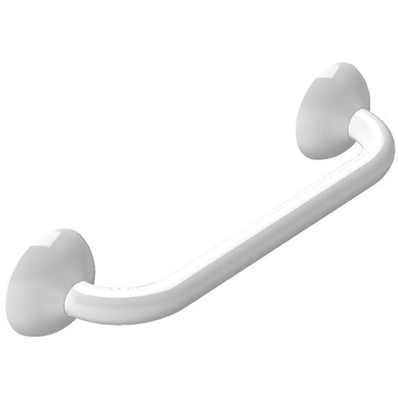 Spirella - Barre de redressement ou d'appui eco Acier Inox 30cm Blanc