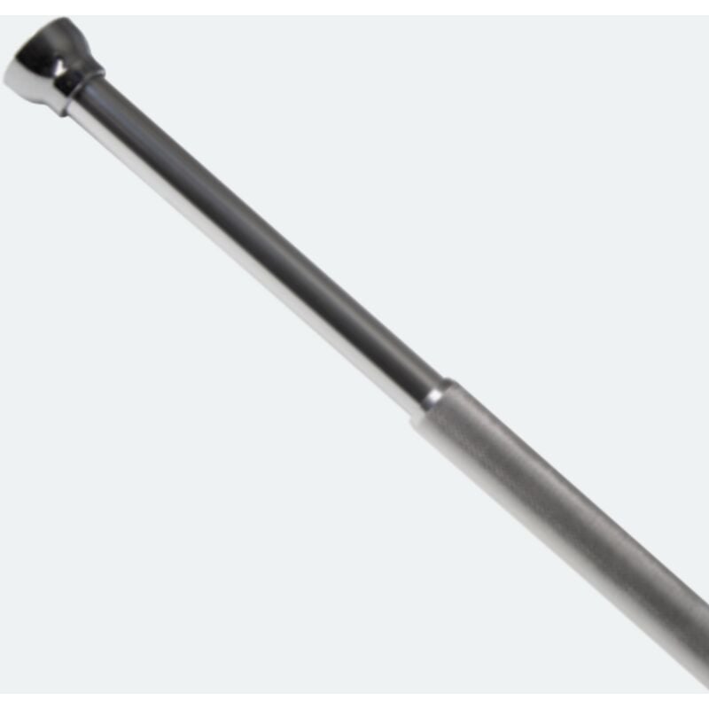 Barre tringle pour rideau de douche ou baignoire extensible sans perçage en Alu arios 75-125cm Finition Brillante Spirella