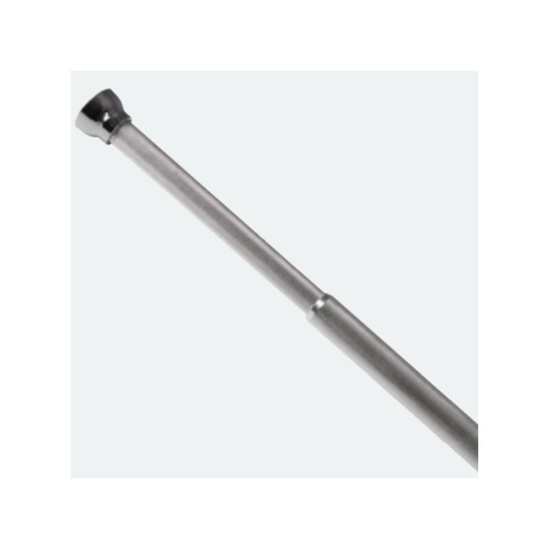 Barre tringle pour rideau de douche ou baignoire extensible sans perçage en Alu arik 75-125cm Finition Brillante Spirella