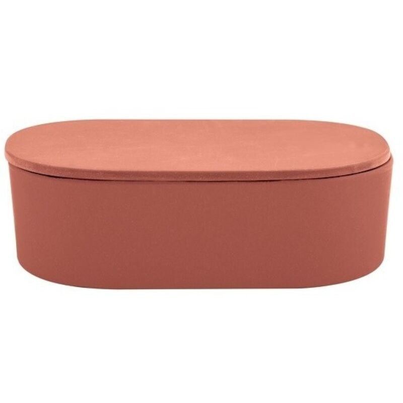 Spirella - Boite à cotons Fibres de Bambou takeo Terracotta