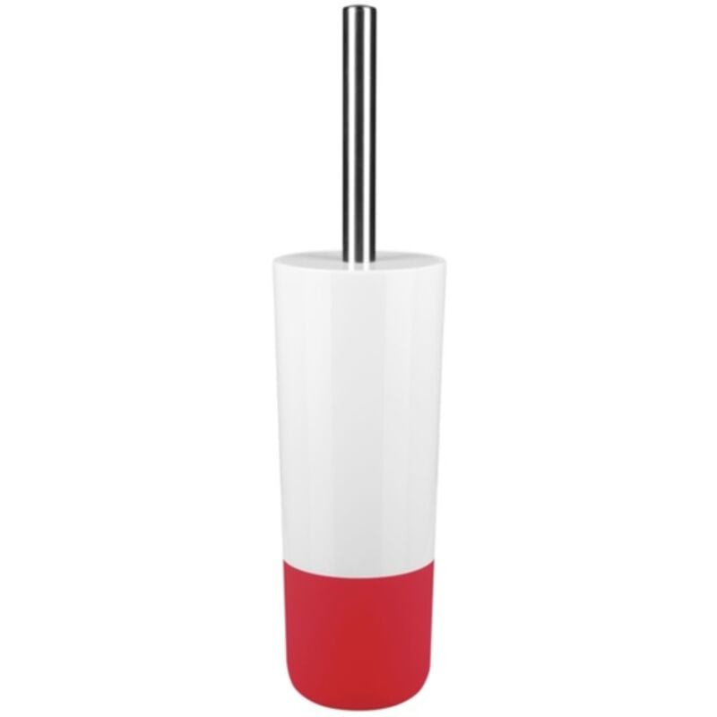 Spirella - Brosse wc avec support moji Rouge & Blanc