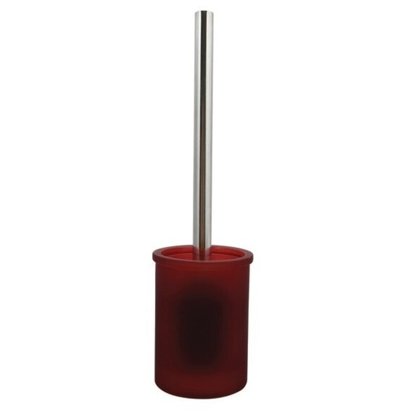 Spirella - Brosse Wc avec support Verre yoko Misty Bordeaux