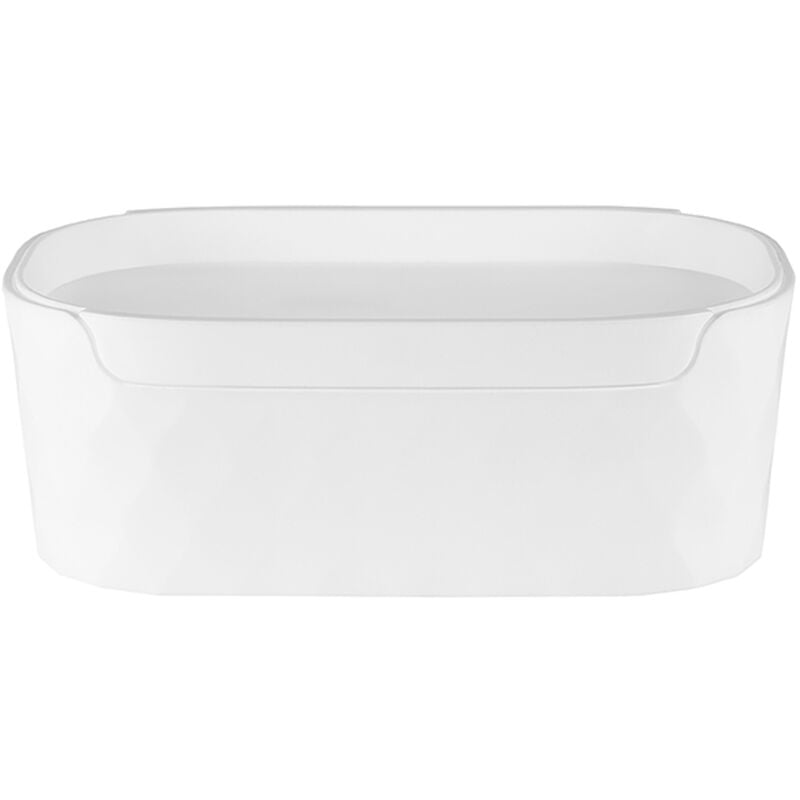 

colección Pool, Contenedores 20x7,5x14 cm, Polipropileno, Blanco - Blanc - Spirella