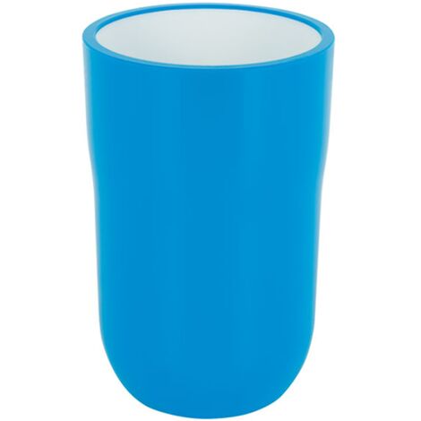 Spirella colección Cocco, Portacepillos de dientes Ø7,5 x 11,5 cm, Poliestirol, Azul