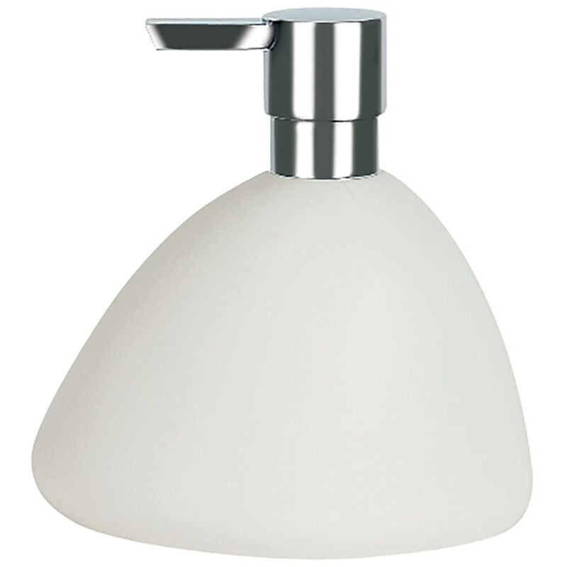 

Dispensador de jabon Spirella 'Etna' de gres en color blanco 8 x 13,5 x 14,5 cm