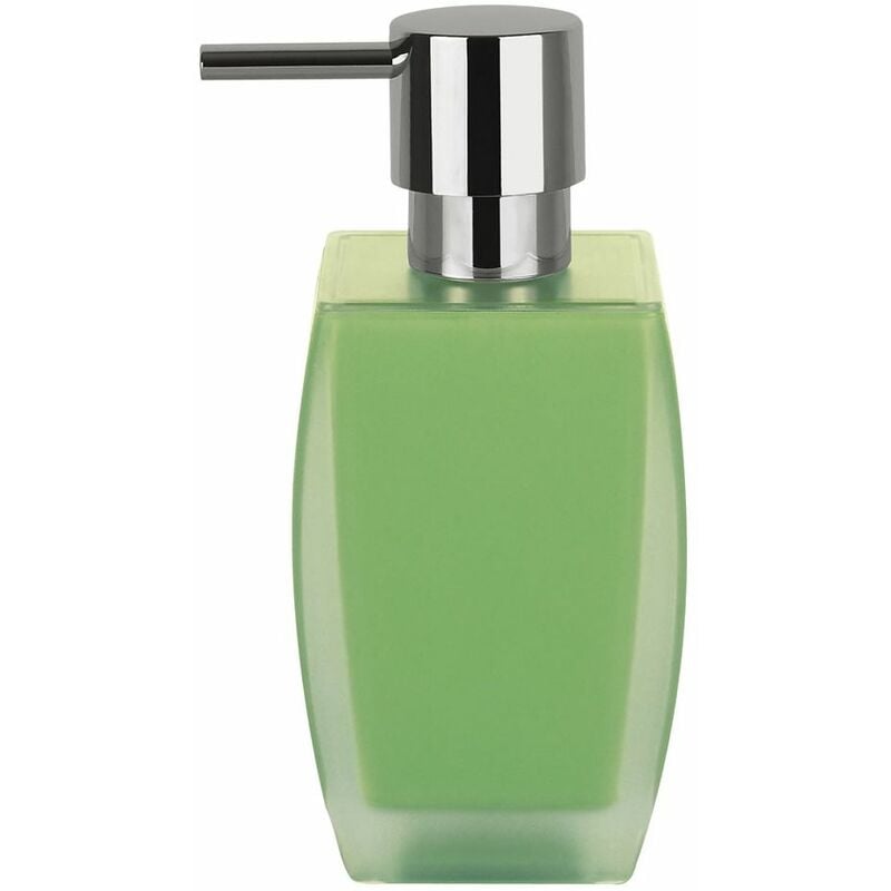 

colección Freddo, Dispensador de jabón líquido 7,0 x 7,0 x 15,0 cm, Poliestirol, Verde - Spirella