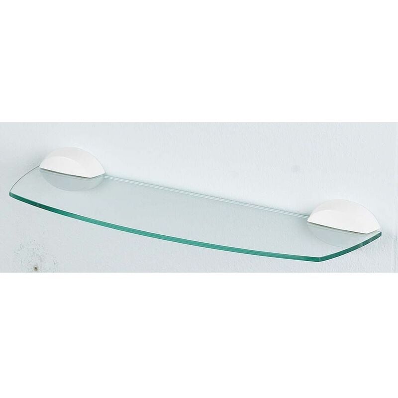 

colección Lemon, Balda de vidrio 60x12,5, ABS y Vidrio de seguridad, Blanco - Spirella