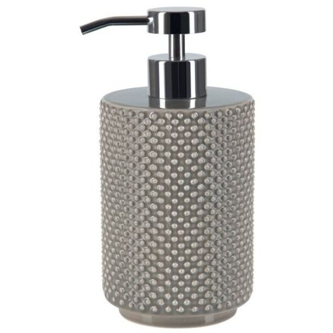 Spirella colección Mero, Dispensador de jabón líquido 8x8x16 cm, Loza, Beige