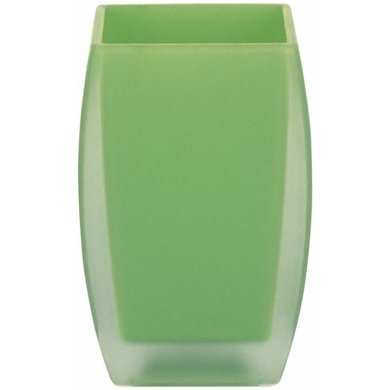 

colección Freddo, Portacepillos de dientes 7x7x10,5 cm, Poliestirol, Verde - Spirella