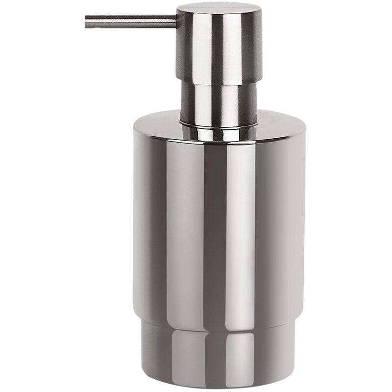 

Spirella colección Nyo, Dispensador de jabón líquido 14,2 x 7,0 x 6,5 cm, Acero inoxidable, Gris