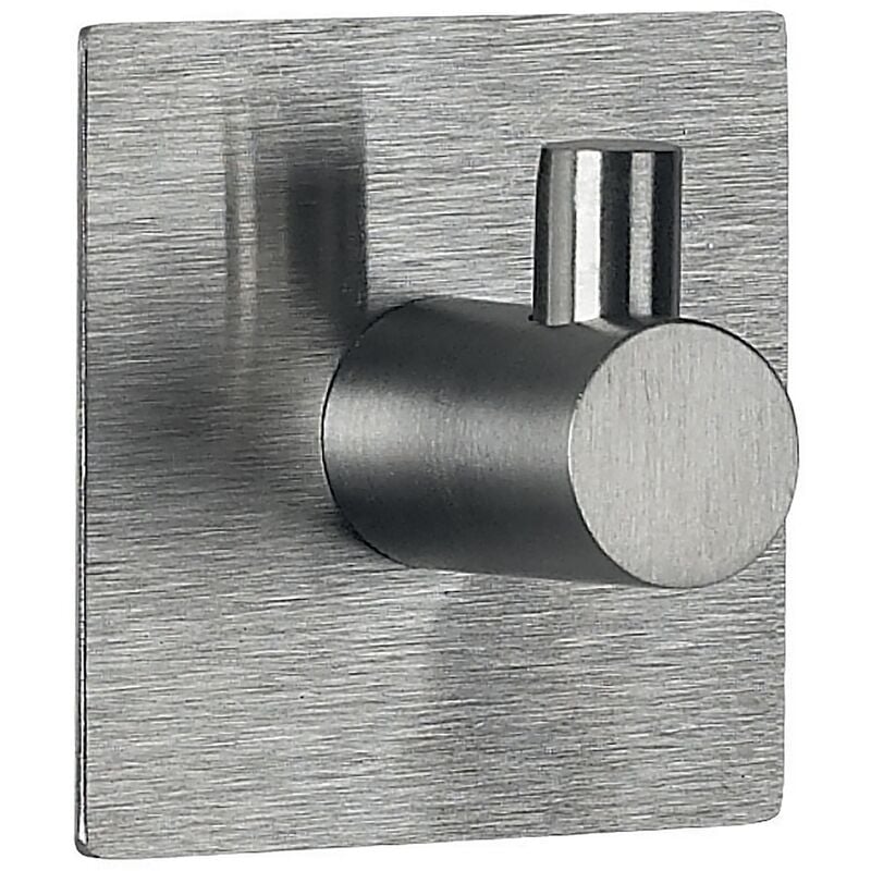 

colección Meti, Gancho adhesivo 4,5, Acero inoxidable, Gris - Spirella