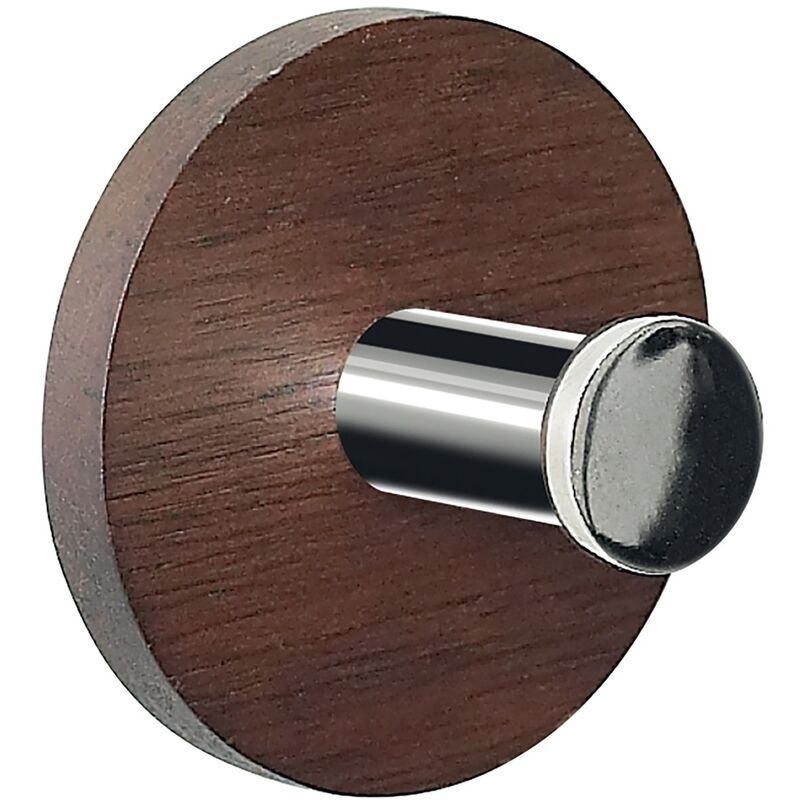 

Spirella colección Punt, Gancho adhesivo 5, Madera y PVC, Marrón