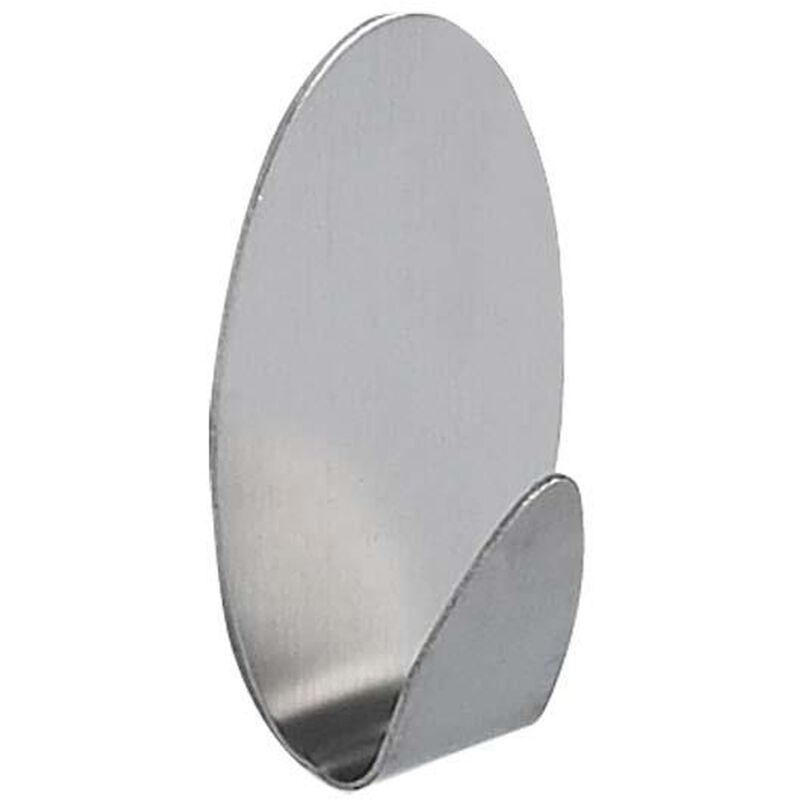 

colección 0, Gancho adhesivo OVAL 53 x 35MM, ABS, Cromado - Spirella
