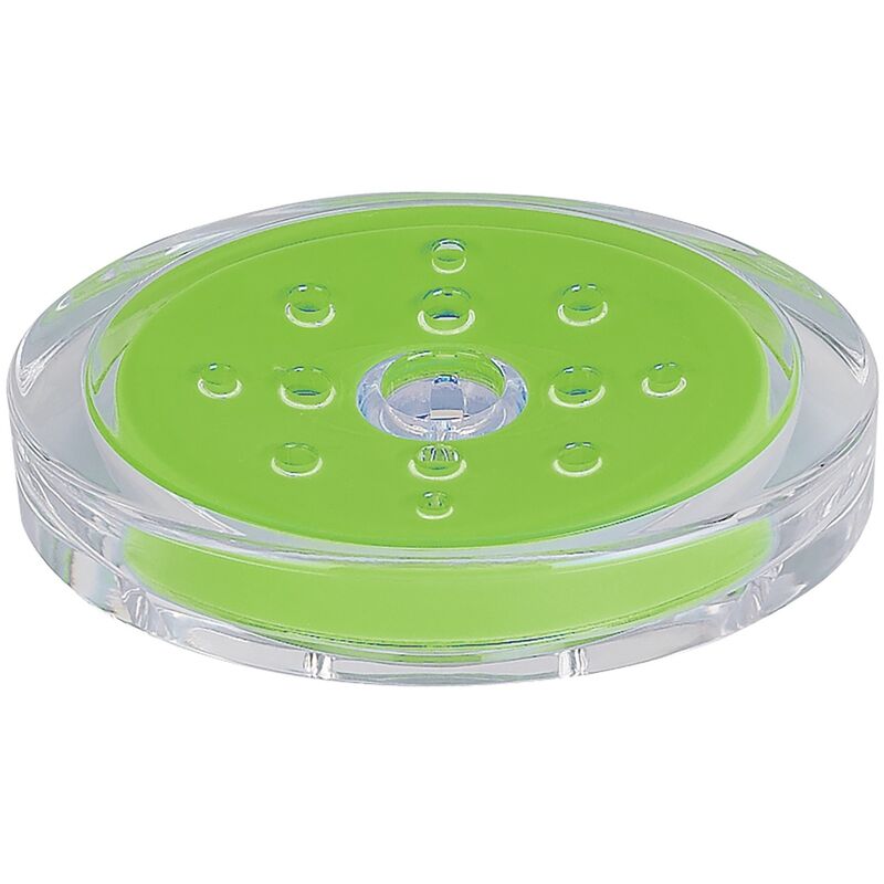 

colección Sydney, Bandeja para pastilla de jabón 3,0 x 10,0 x 13,0 cm, Acrílico, Verde - Spirella