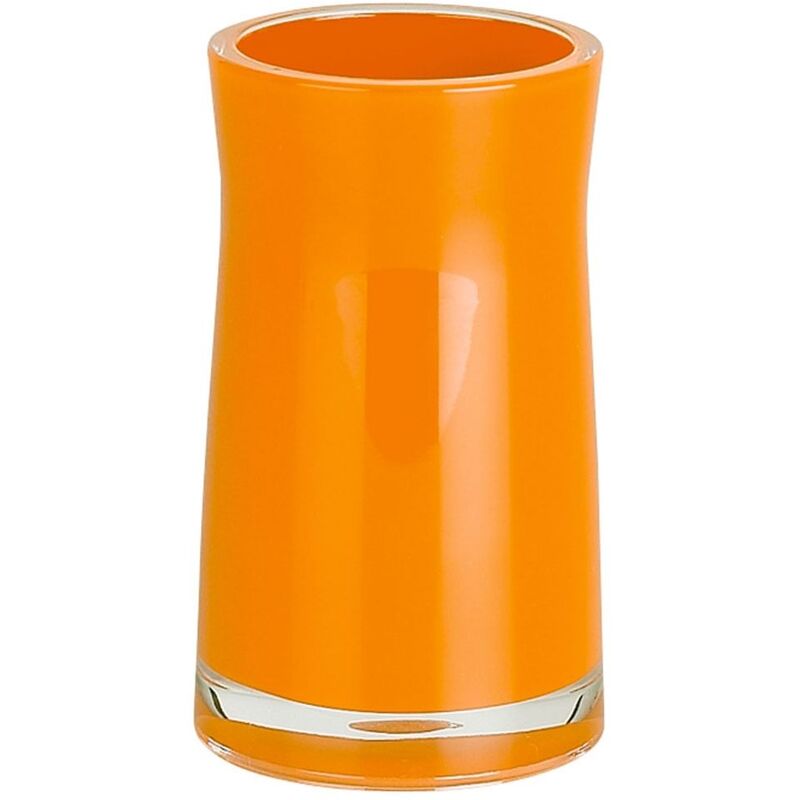 

colección Sydney, Portacepillos de dientes Ø7 x 12 cm, Acrílico, Naranja - Spirella