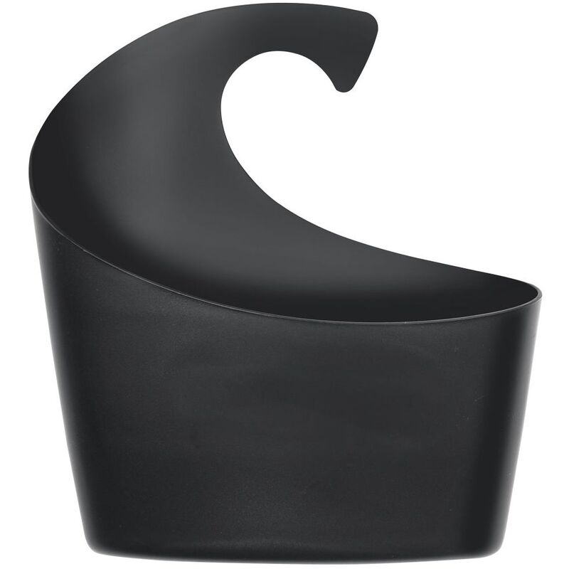 

colección Sydney Wall basket, Cesta portaobjetos grande 30,5 x 27,5 x 10 cm, Polipropileno, Negro - Spirella