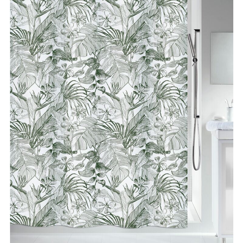 

Cortina de ducha Trópico oscuro 180cm verde - Vert - Spirella
