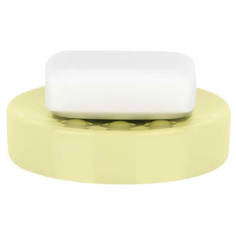 

Jabonera 'Tube' de gres en color amarillo Ø11 x 2,6 cm - Spirella