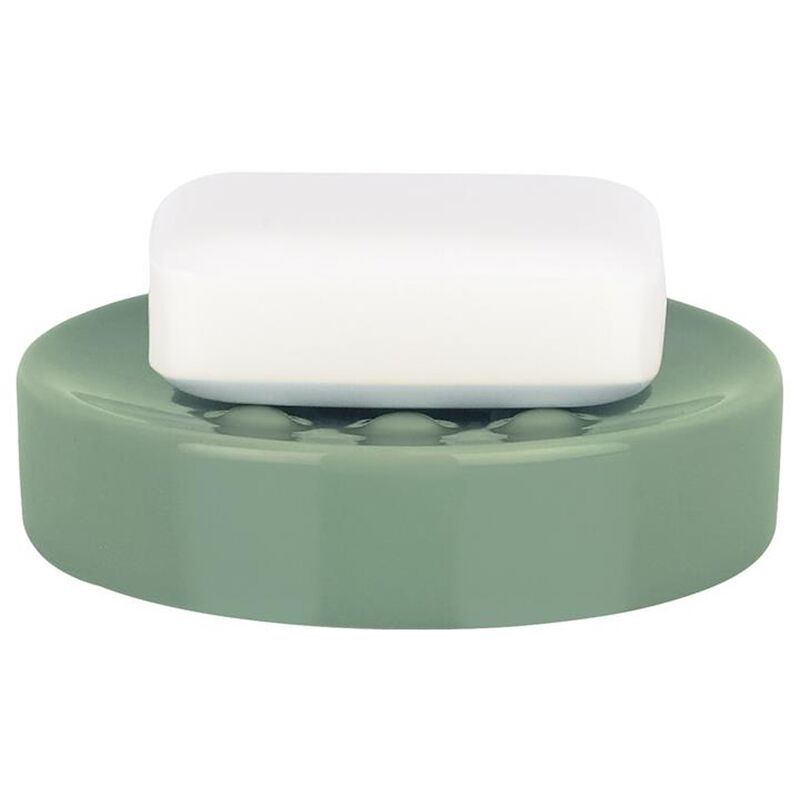 

Jabonera 'Tube' de gres en color verde Ø11 x 2,6 cm - Spirella