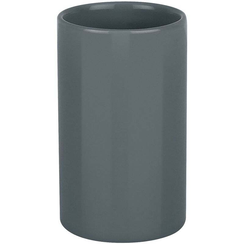 

Portacepillos de dientes 'Tube' de gres en color gris Ø7 x 11,5 cm - Spirella