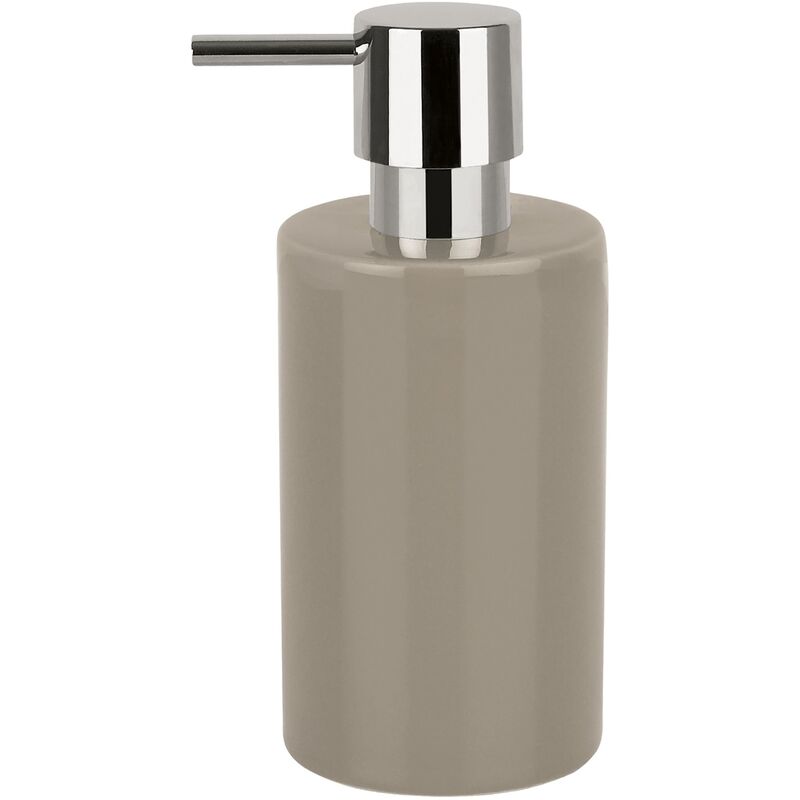 

Spirella - Dispensador de jabon 'Tube' de gres en color beige Ø7 x 16 cm