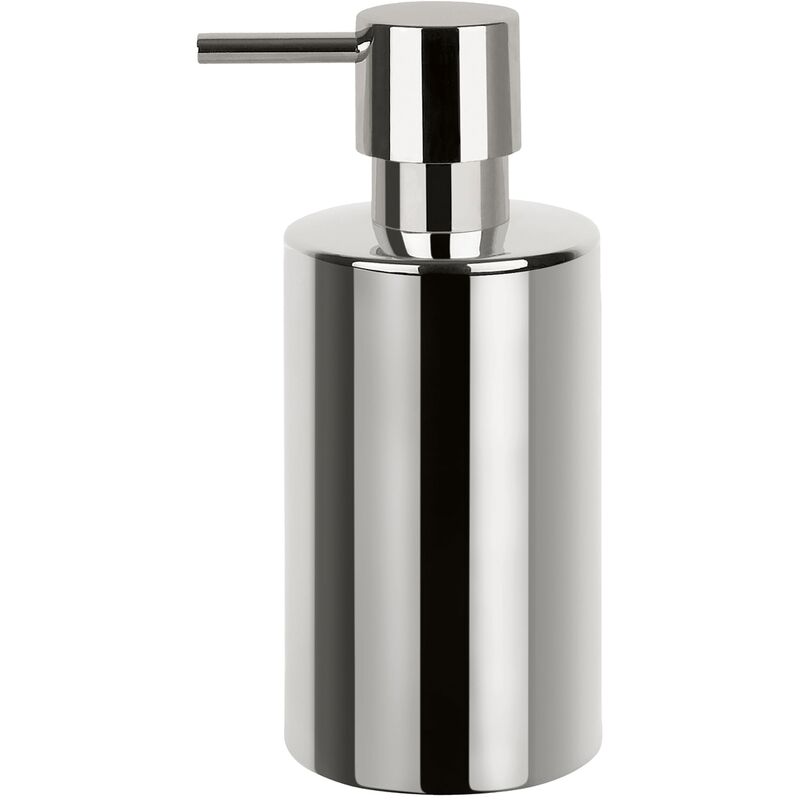 

Dispensador de jabon Spirella 'Tube' de porcelana cromado Ø7 x 16 cm