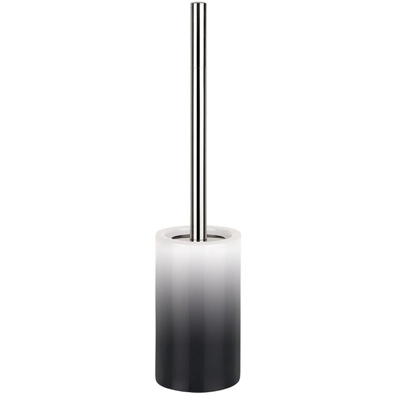 

colección Tube, Escobilla para el inodoro 10,5 x 10,5 x 42,0 cm, Porcelana, Negro - Spirella