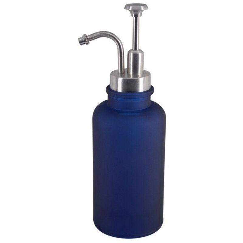 Distributeur de savon Verre yoko Bleu Foncé Spirella