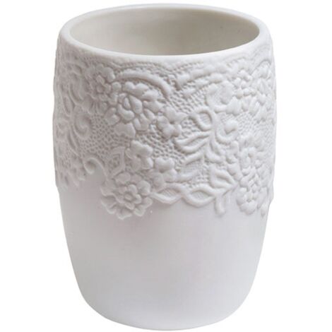 Spirella Eve collection, dentifrice Ø8.2 x 9,8 cm, porcelaine, rose