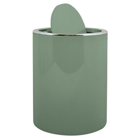 Spirella Kamaka Pattumiera ribaltabile, Capacità 6L, Verde Basilico
