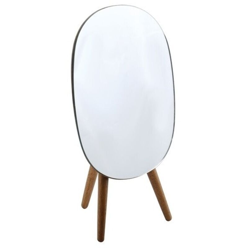 Miroir sur pied ovale Bois alesia Bois d'acacia Spirella