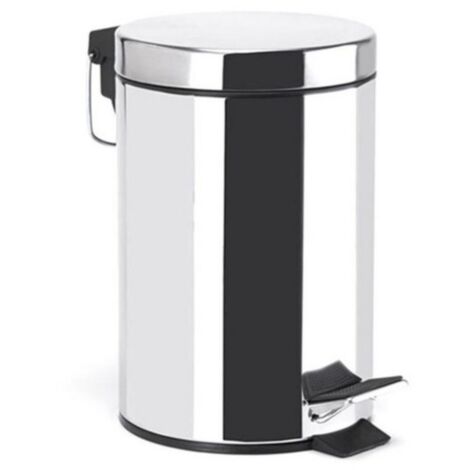 Spirella Pattumiera a pedale in acciaio inox 3L, Mirror